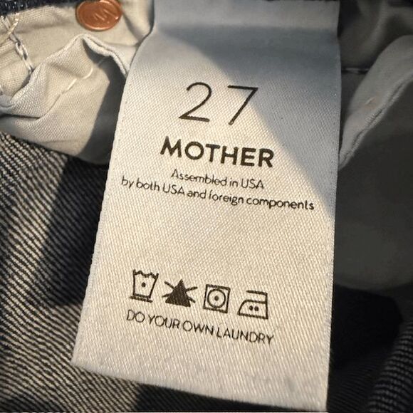 Mother Jeans High Waisted Rascal Ankle Slit Flip Double Shot Espresso Size 27 - Picture 8 of 16